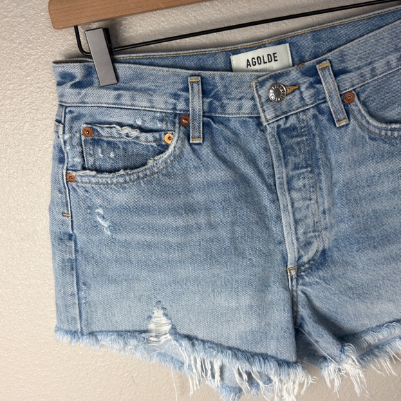 Agolde High-Rise Vintage Parker Jean Shorts - Picture 4 of 11